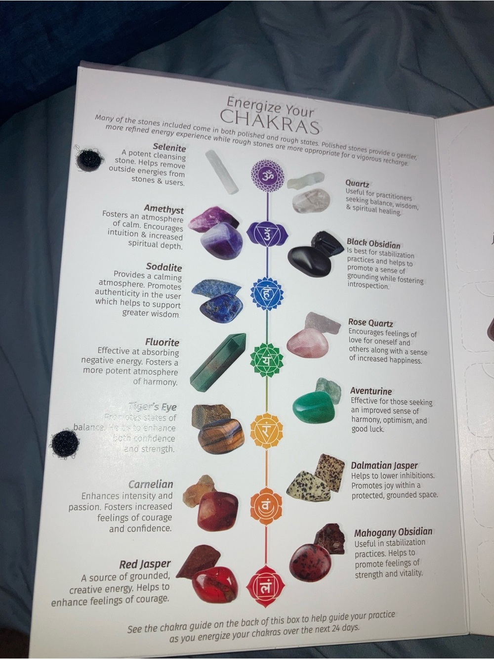 Da Chakra Stoned Healing Crystal - 1-24 buying only 1#